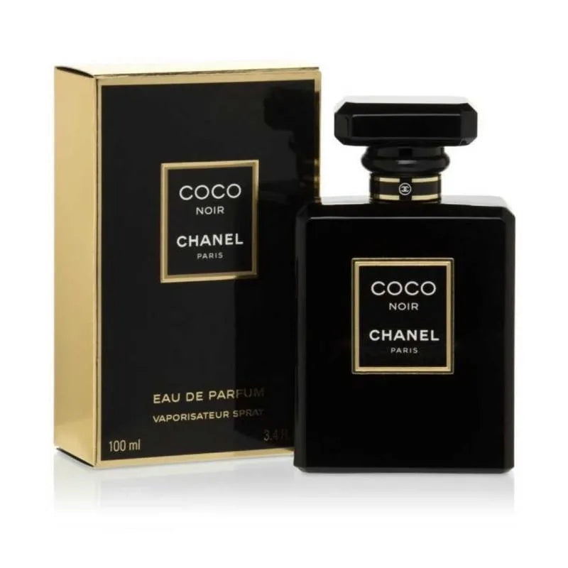 Chanel Coco Noir perfume bottle and packaging on a white background
