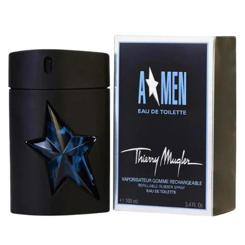 Thierry Mugler A*Men Eau de Toilette bottle and packaging on a white background