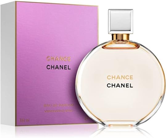 Chanel Chance perfume bottle and packaging on a white background