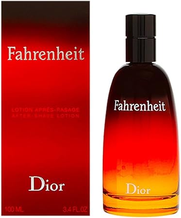 Dior Fahrenheit after-shave lotion bottle and packaging