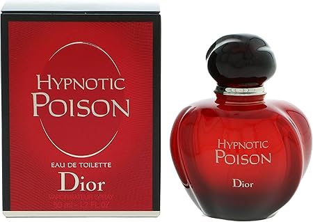 Dior Hypnotic Poison perfume bottle and packaging on a white background