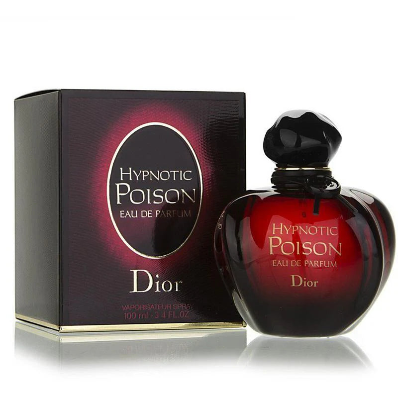 Dior Hypnotic Poison Eau de Parfum bottle and packaging on a white background